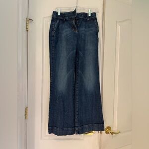 AnnTaylor wide leg Jeans, Size 6
